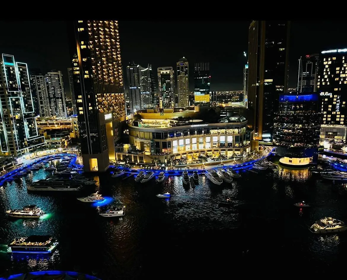 Intercontinental Dubai Marina Hotel Apartments Full Marina View With Balcony, Marina Mall, Large 1 Bedroom Apartment, Kitchen, 2 Toilets, 1 Parking, Swimming Pool And Gym Free Access, Paid Breakfast 0*,  United Arab Emirates