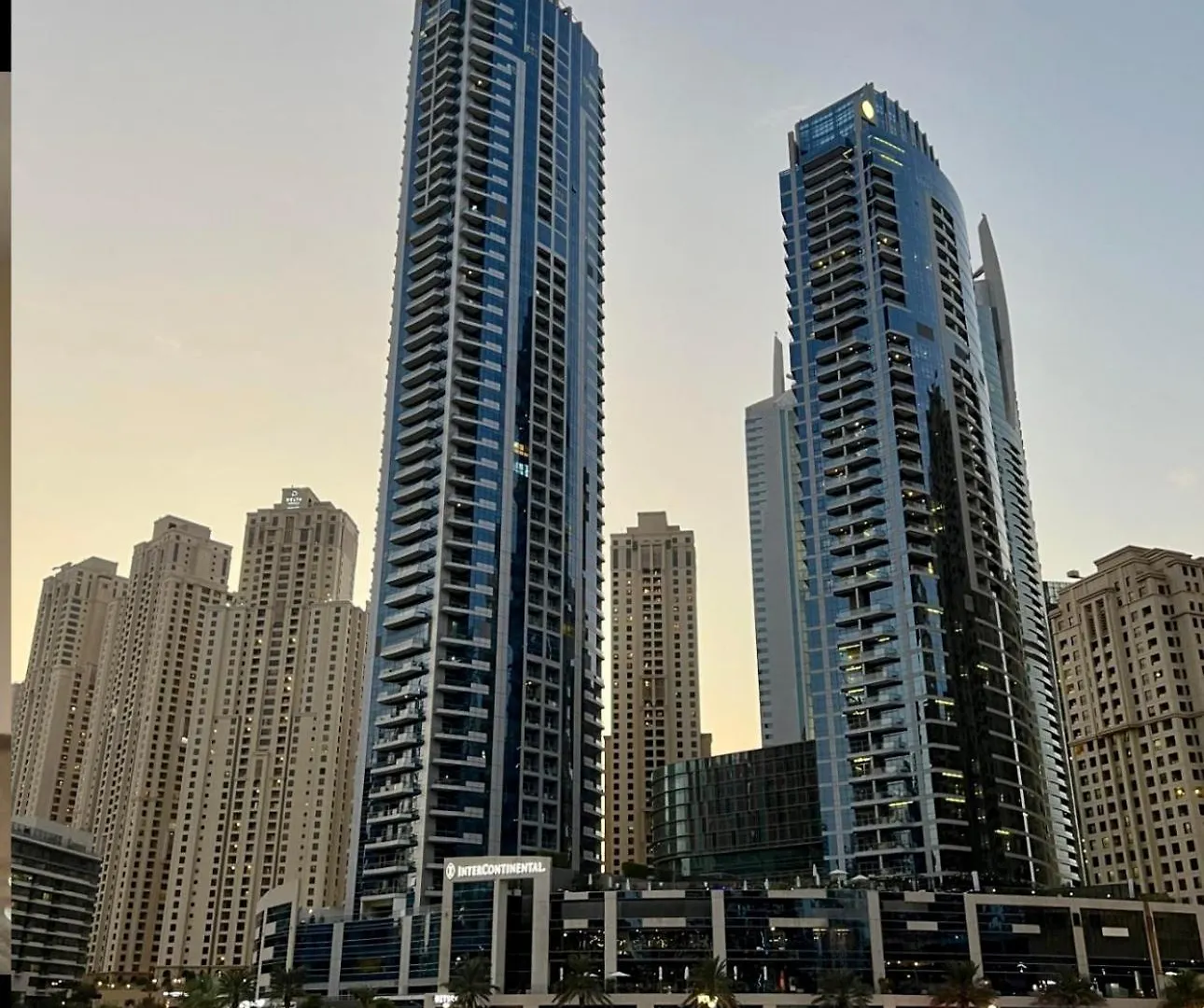 Intercontinental Dubai Marina Hotel Apartments Full Marina View With Balcony, Marina Mall, Large 1 Bedroom Apartment, Kitchen, 2 Toilets, 1 Parking, Swimming Pool And Gym Free Access, Paid Breakfast 0*,