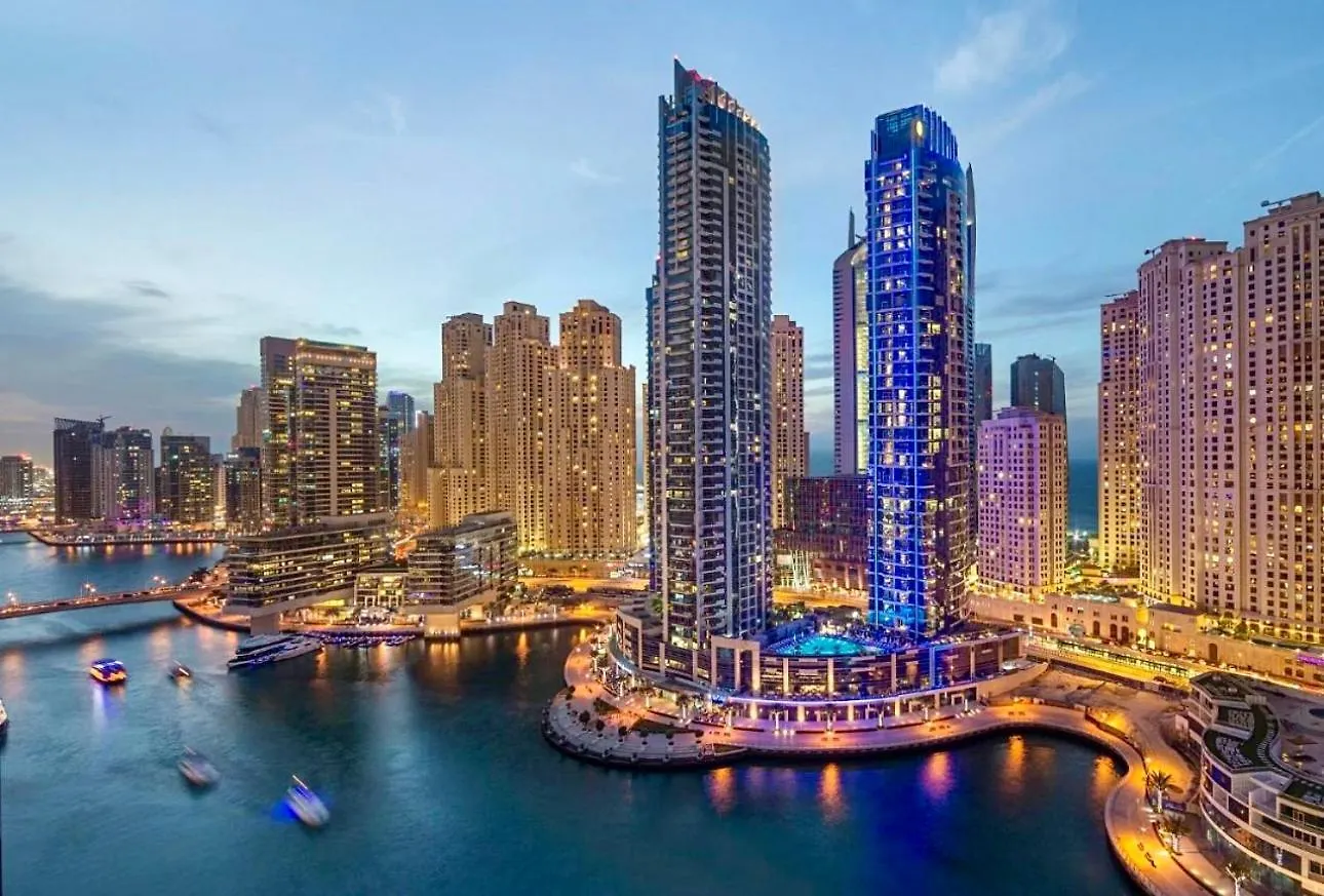 Intercontinental Dubai Marina Hotel Apartments Full Marina View With Balcony, Marina Mall, Large 1 Bedroom Apartment, Kitchen, 2 Toilets, 1 Parking, Swimming Pool And Gym Free Access, Paid Breakfast