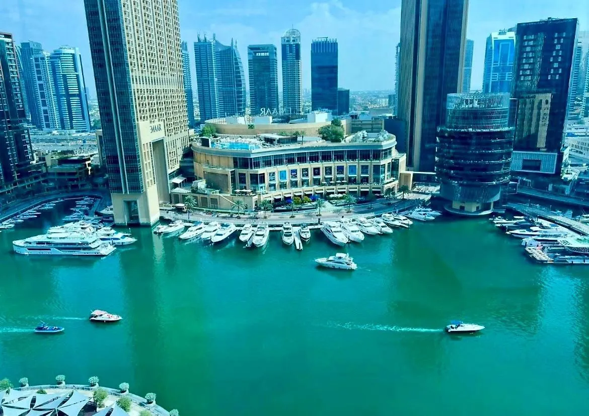 Intercontinental Dubai Marina Hotel Apartments Full Marina View With Balcony, Marina Mall, Large 1 Bedroom Apartment, Kitchen, 2 Toilets, 1 Parking, Swimming Pool And Gym Free Access, Paid Breakfast