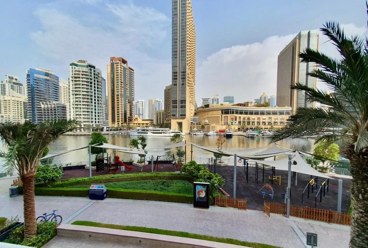 Intercontinental Dubai Marina Hotel Apartments Full Marina View With Balcony, Marina Mall, Large 1 Bedroom Apartment, Kitchen, 2 Toilets, 1 Parking, Swimming Pool And Gym Free Access, Paid Breakfast