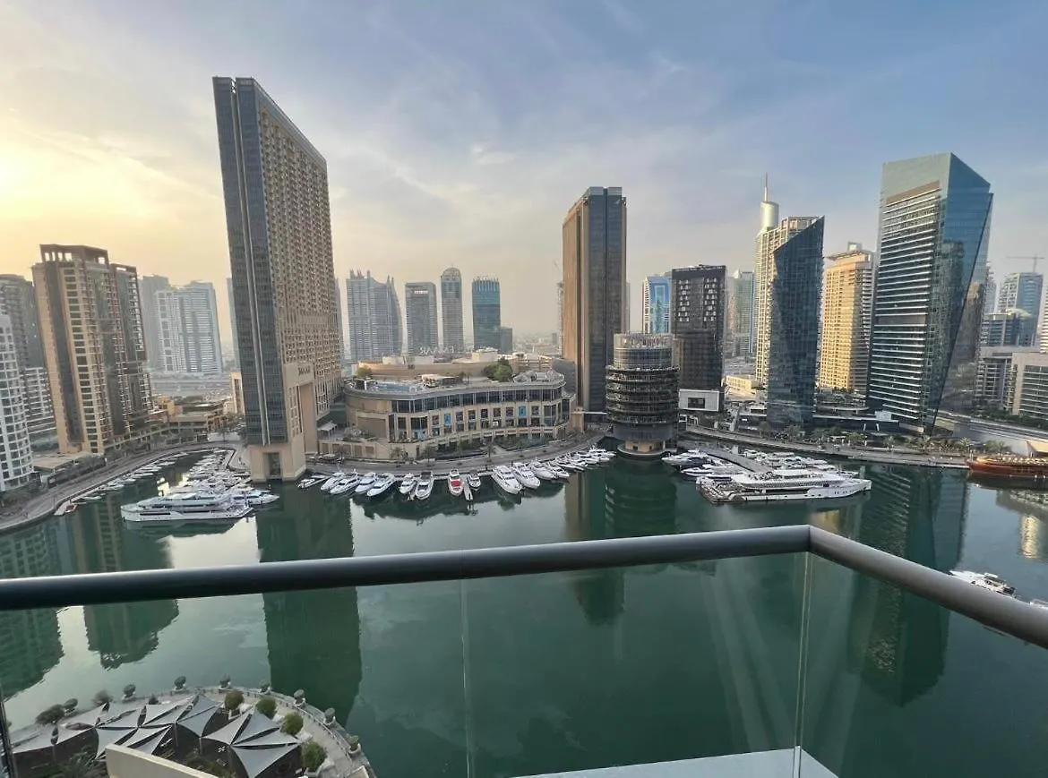 Intercontinental Dubai Marina Hotel Apartments Full Marina View With Balcony, Marina Mall, Large 1 Bedroom Apartment, Kitchen, 2 Toilets, 1 Parking, Swimming Pool And Gym Free Access, Paid Breakfast