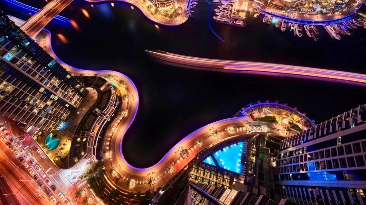 Intercontinental Dubai Marina Hotel Apartments Full Marina View With Balcony, Marina Mall, Large 1 Bedroom Apartment, Kitchen, 2 Toilets, 1 Parking, Swimming Pool And Gym Free Access, Paid Breakfast